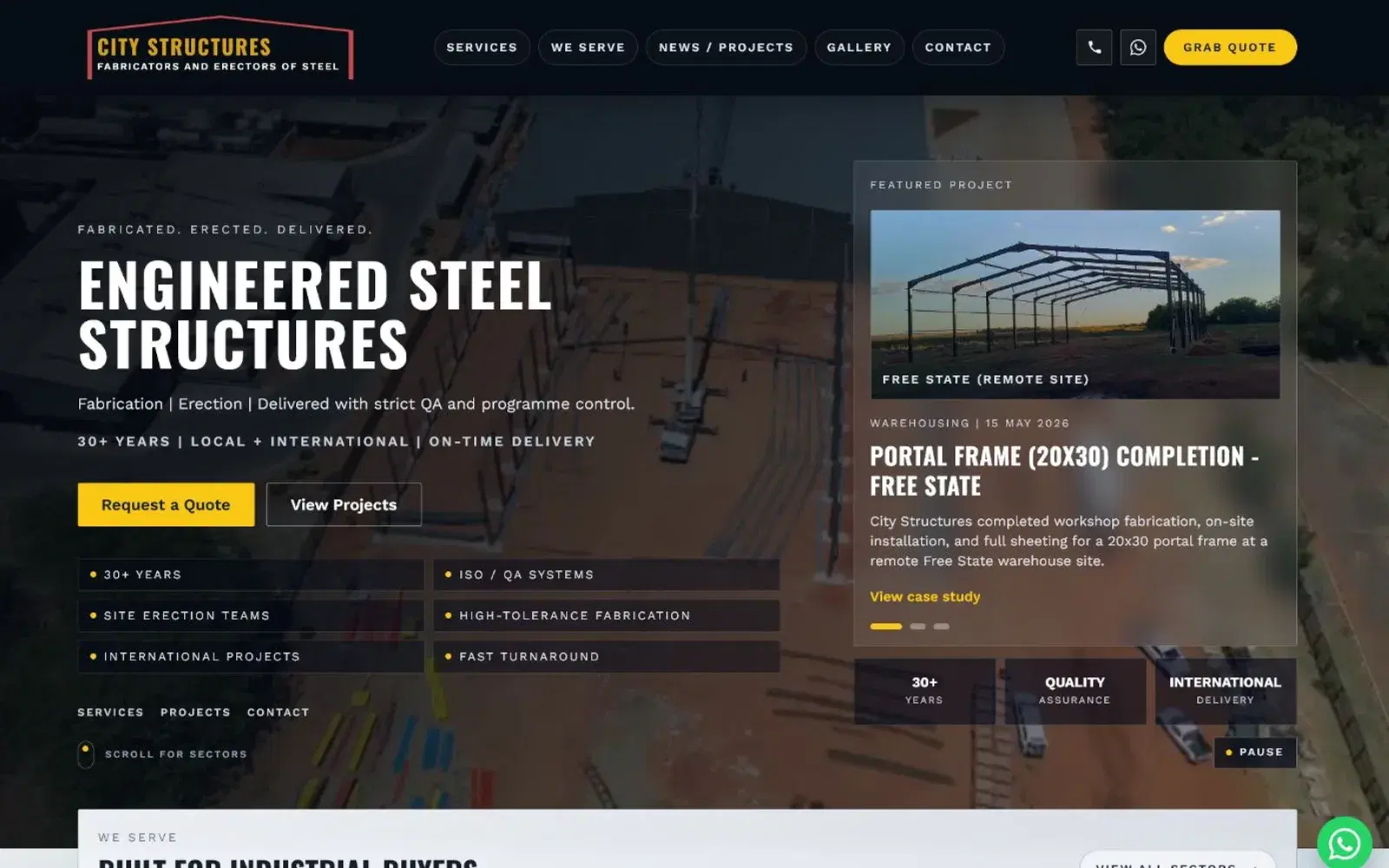 Preview of the City Structure website